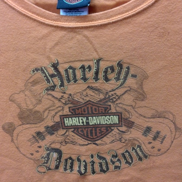 Harley Davidson Motorcycle women's size M orange T-shirt short sleeve - Picture 2 of 9